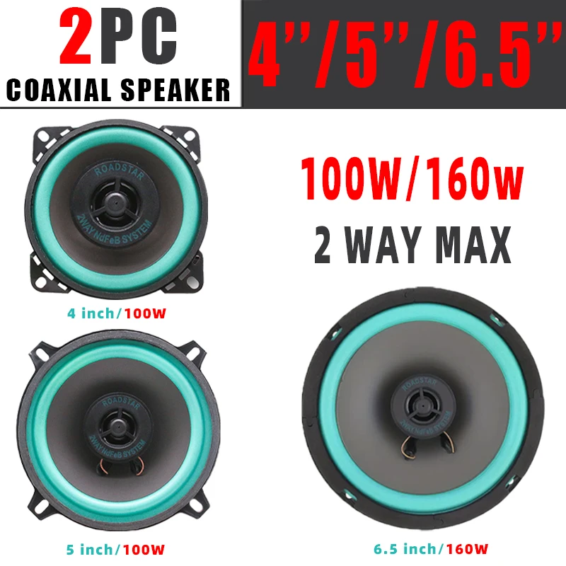 Altavoz coaxial HiFi estéreo 6,5" para puerta de coche