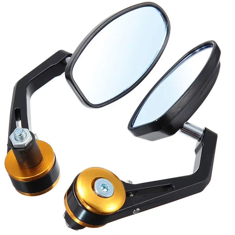 Espejo retrovisor manillar moto universal de aleación de aluminio - imagen 4