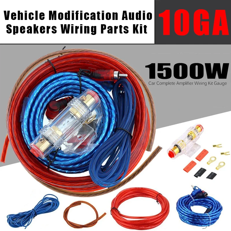 Kit cableado amplificador coche y subwoofer con portafusibles