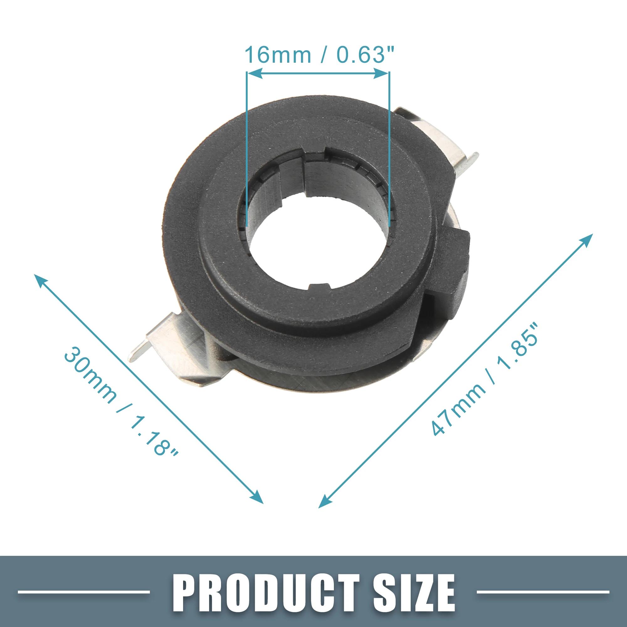 X Autohaux-soporte para bombilla de faro LED H7, adaptador de Base de enchufe, Clip para BMW E60, ML450, ML500, GLA63, AMG, GL350, E350, ML350, GTI - imagen 4