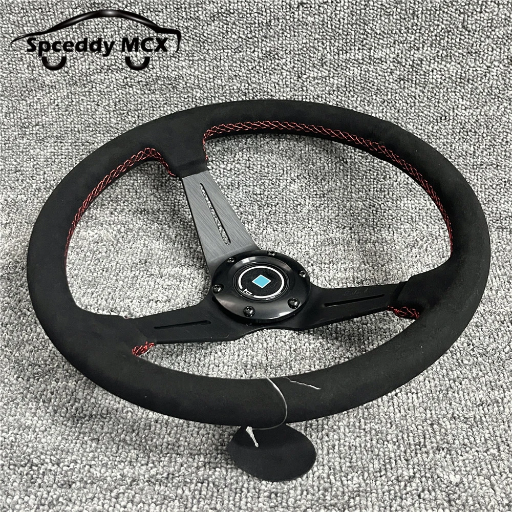 Volante deportivo Spceddy MCX de gamuza y cuero - imagen 3