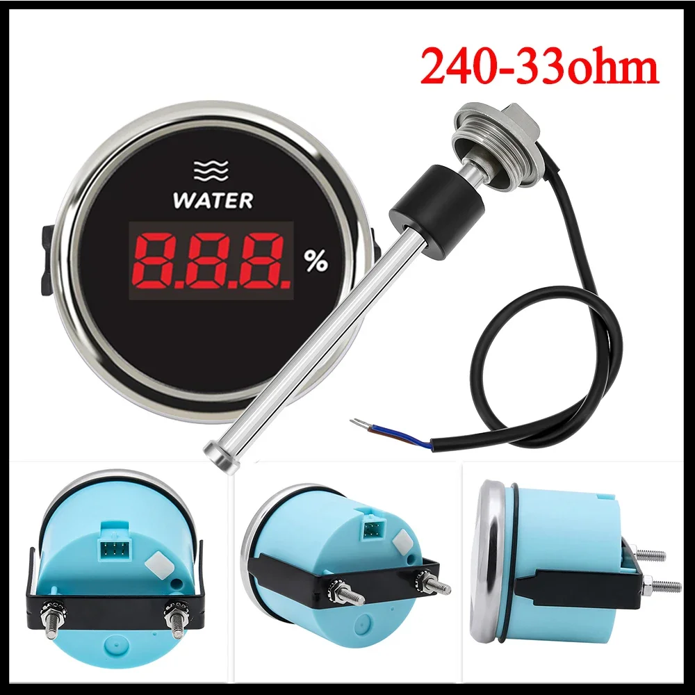 Medidor de nivel de agua digital estanco 240-33 ohm para coche yate