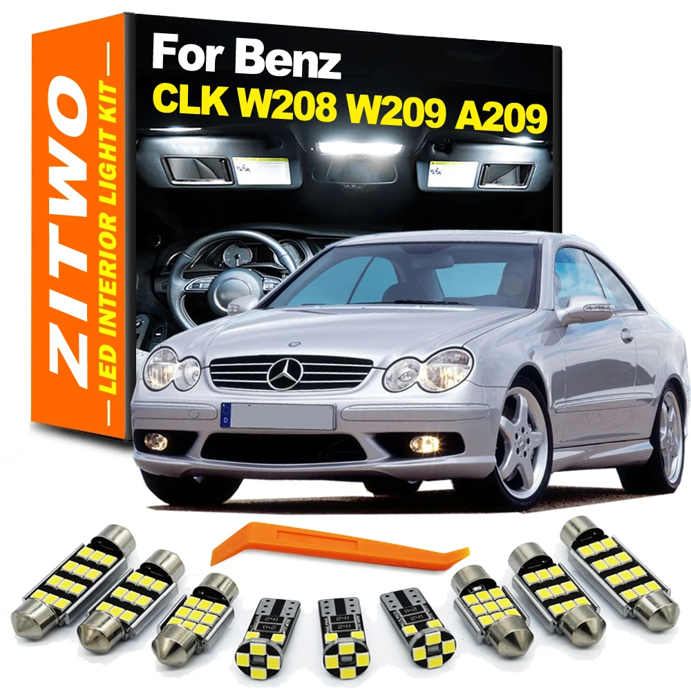 ZITWO Kit de luces interiores LED para Mercedes-Benz CLK W208/W209