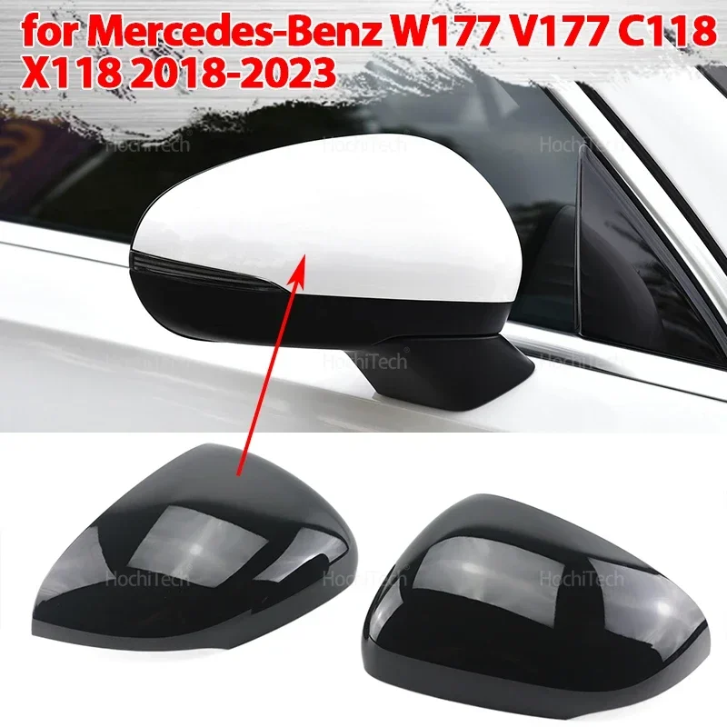 Carcasas de espejo retrovisor de carbono para Mercedes Clase A W177