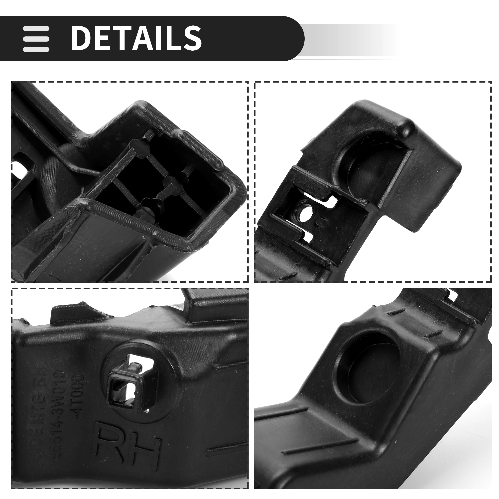 Soporte parachoques delantero derecho UXCELL 865143W000 Kia Sportage - imagen 4