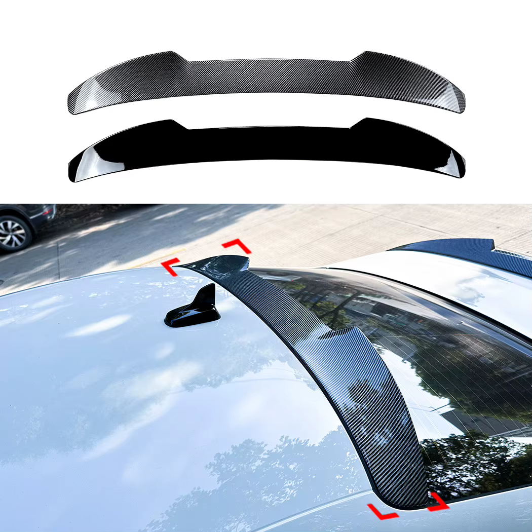 Alerón negro para la zona del techo y la ventana trasera del Audi A3 8Y Sedán