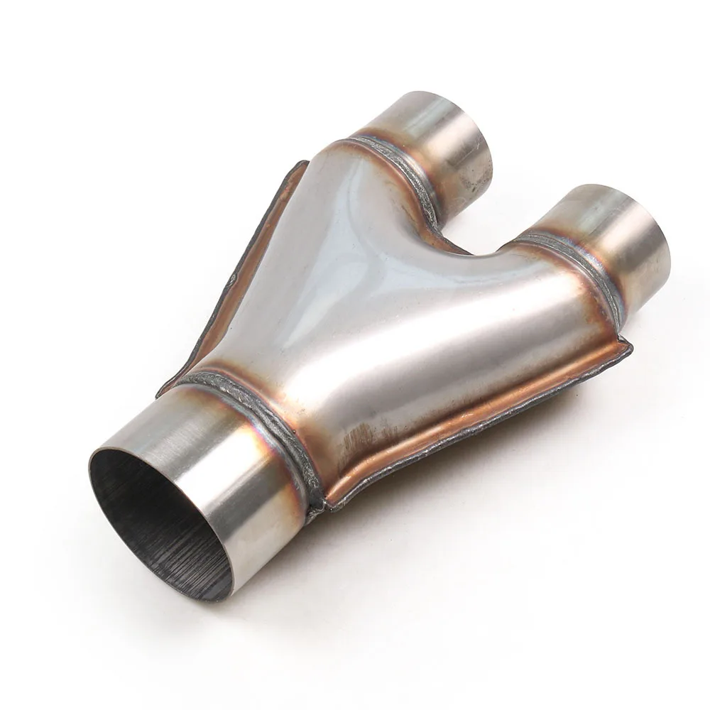 Tubo Y de escape 2,5'' con doble salida de 2'' inoxidable reversible - imagen 5