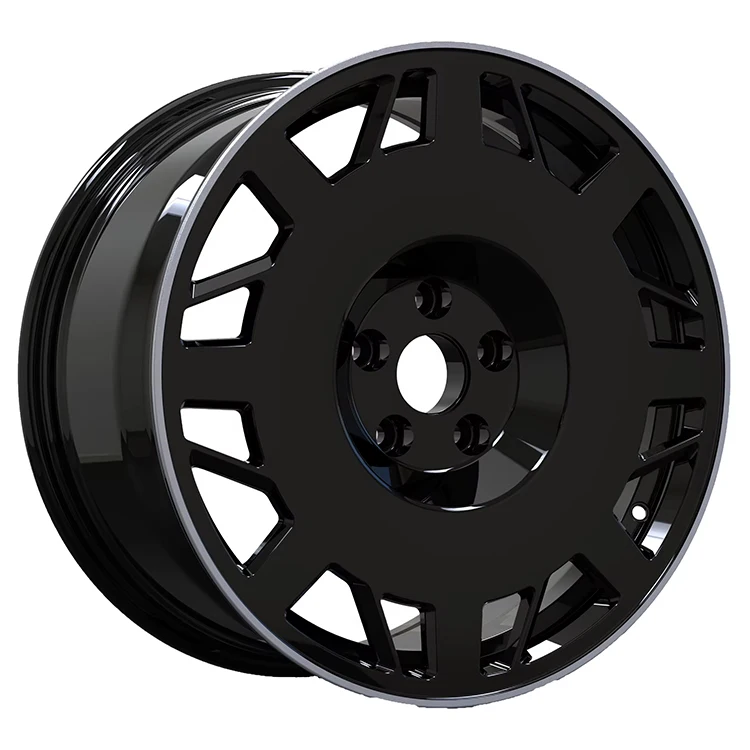 Ruedas forjadas negras brillantes