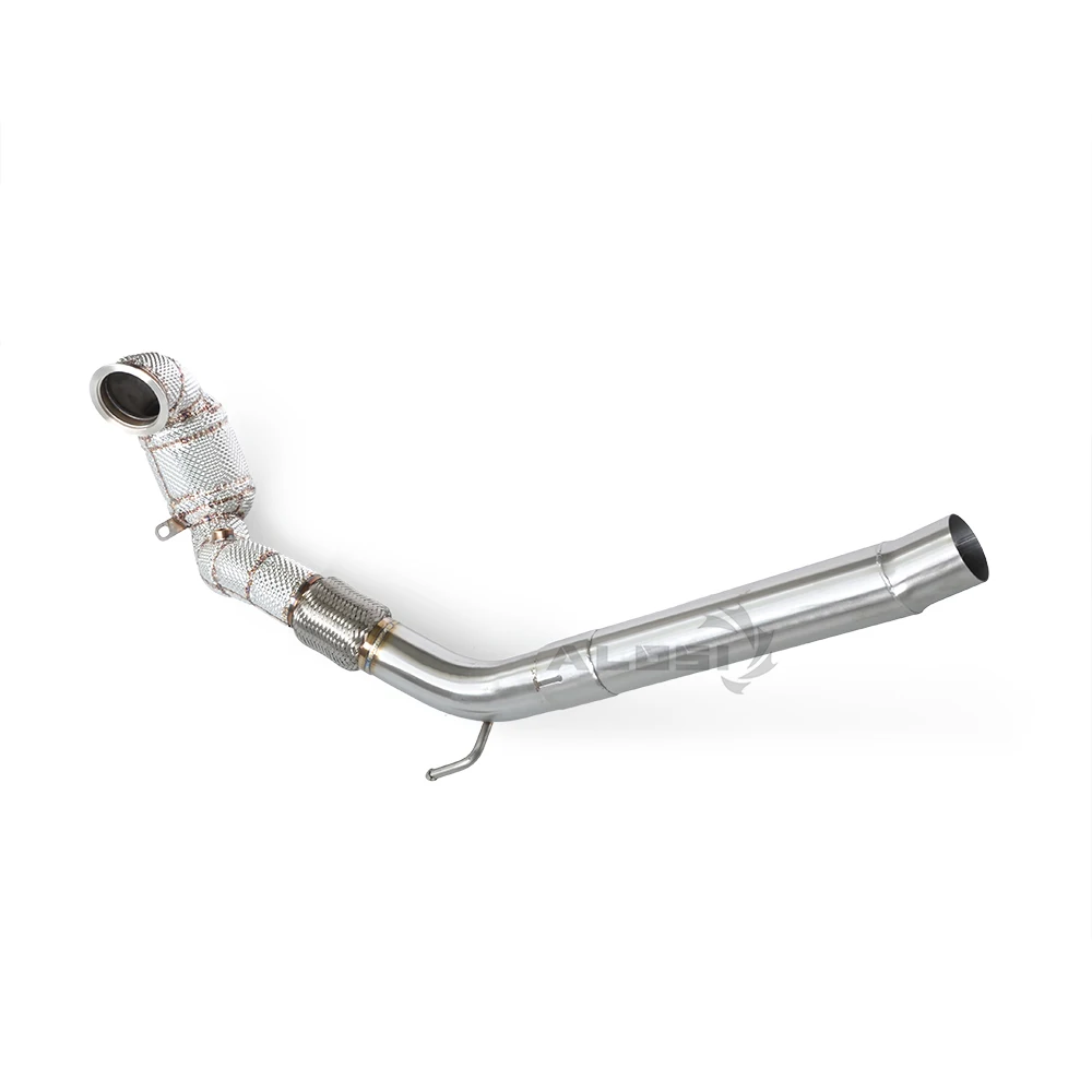 Bajante de escape inox con protector térmico para Golf 8 GTI 2.0 T - imagen 5