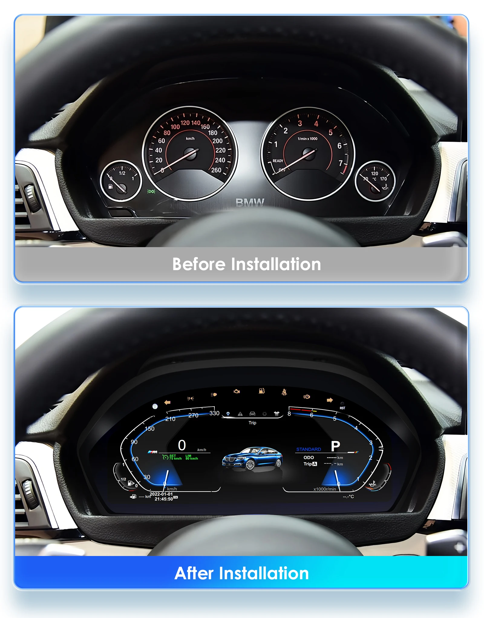 Cuadro de instrumentos digital 12,3 pulgadas BMW Serie 3 F30-F34 - imagen 4