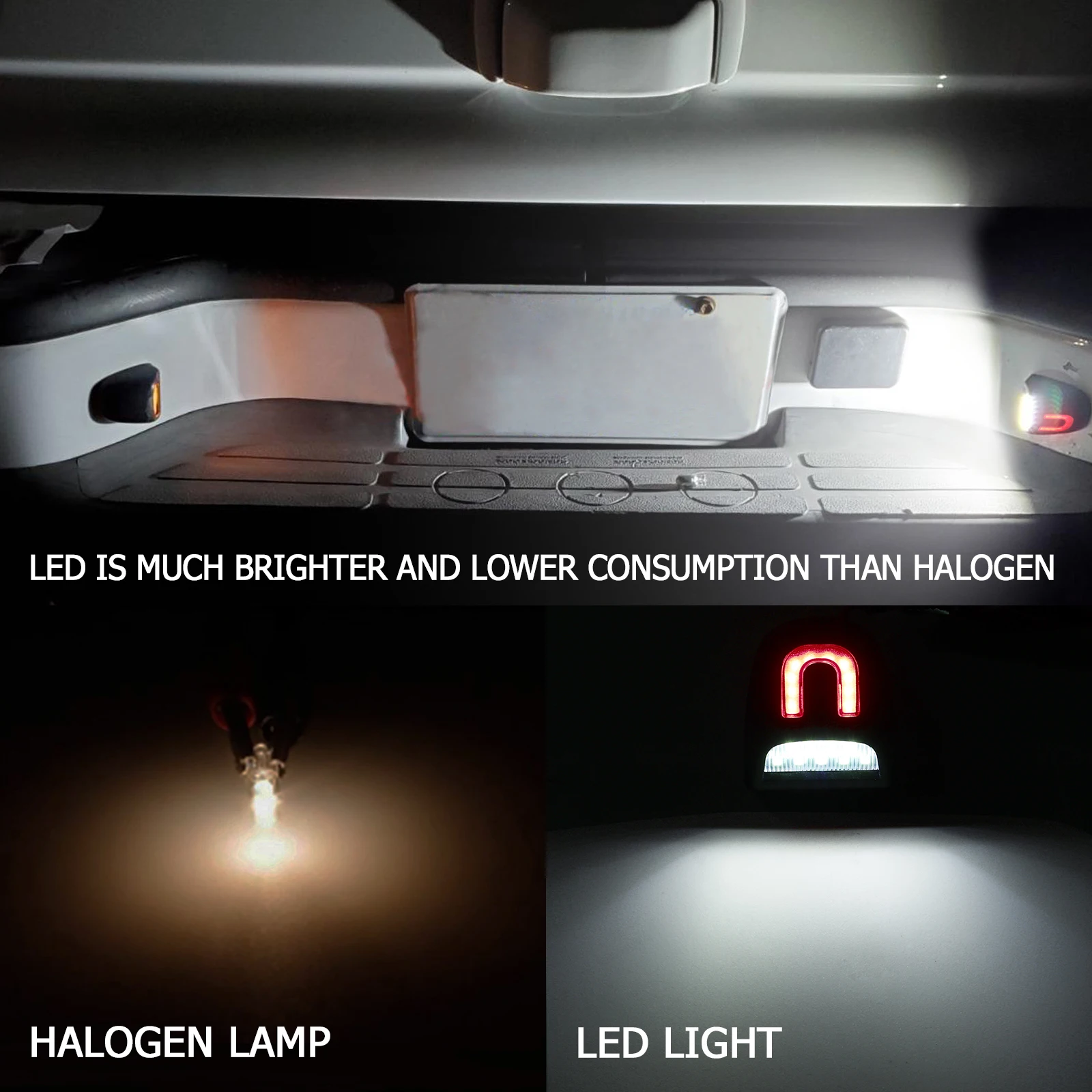 E8 luz de matrícula LED Chevrolet Silverado 2500 HD - imagen 4