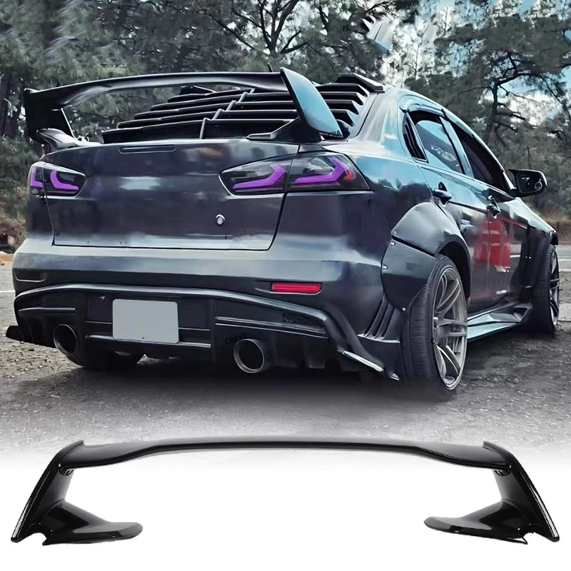Alerón trasero negro brillante para Mitsubishi Lancer EVO 2009-2016 - imagen 2