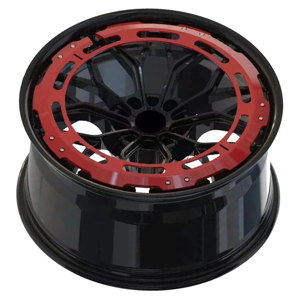 Diseño cóncavo 18 19 20 21 22 23 24 pulgadas Llanta de aleación de un solo color Ruedas de 2 piezas - imagen 5