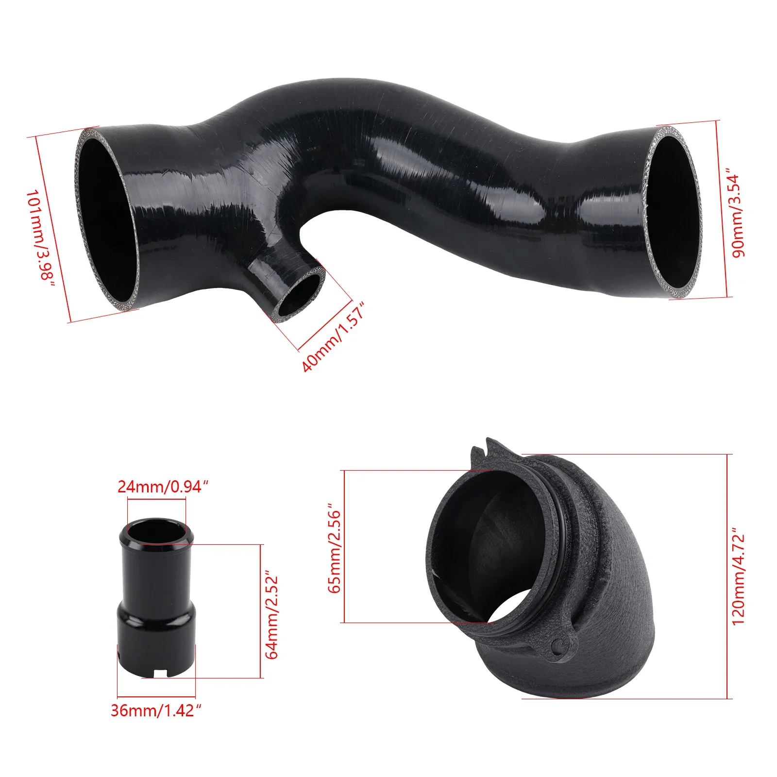Manguera de silicona para turbo EVO EA888