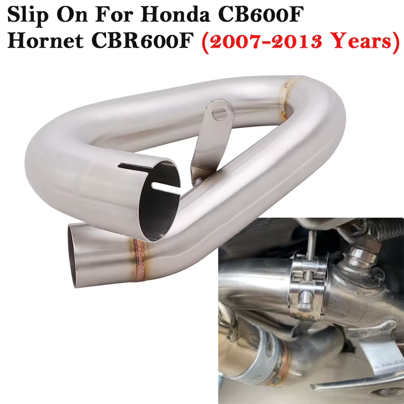 Tubo intermedio de escape para Honda CB600F Hornet 600 (2007-2013)