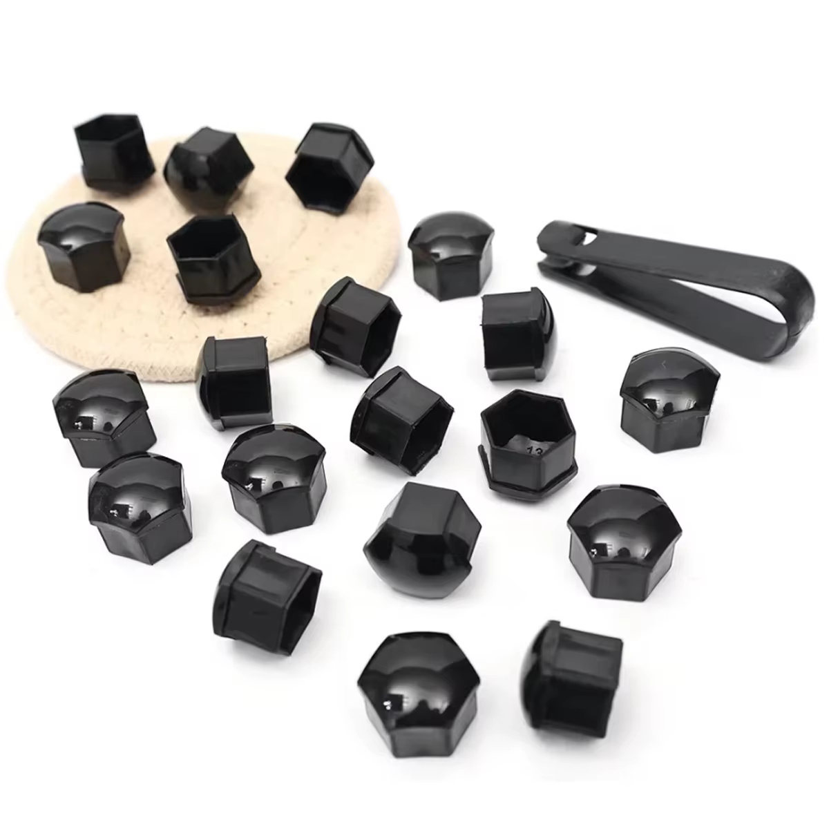 Tapas tuercas de rueda negras – cubiertas pernos protección - imagen 5