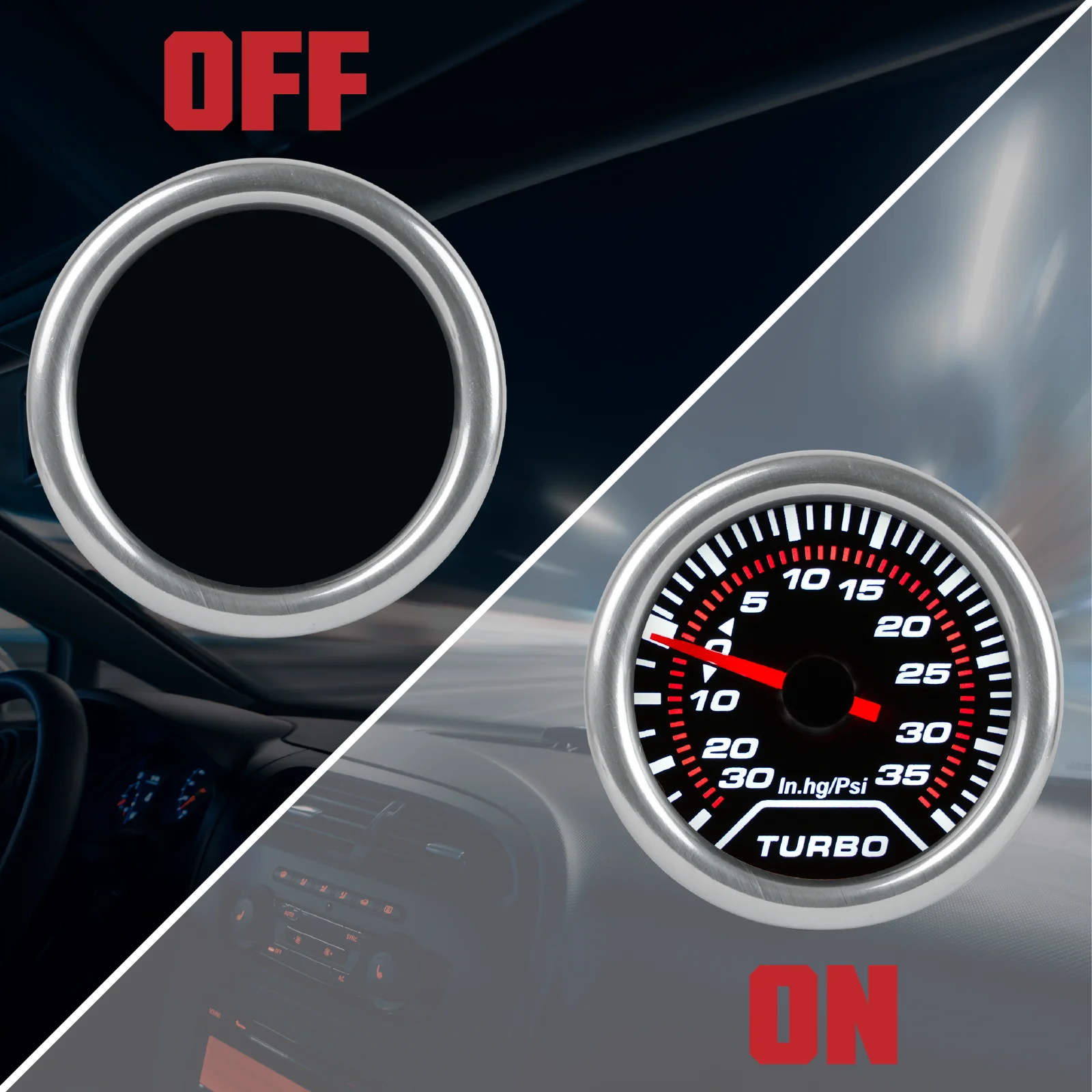 Dofi Reloj multifunción 52 mm: turbo, temperaturas y voltímetro - imagen 2