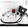 SILVER PIPE WITH RED
