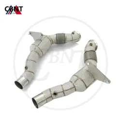 CBNT bajante catalítico Ferrari 458/488 3.9 T con protector térmico