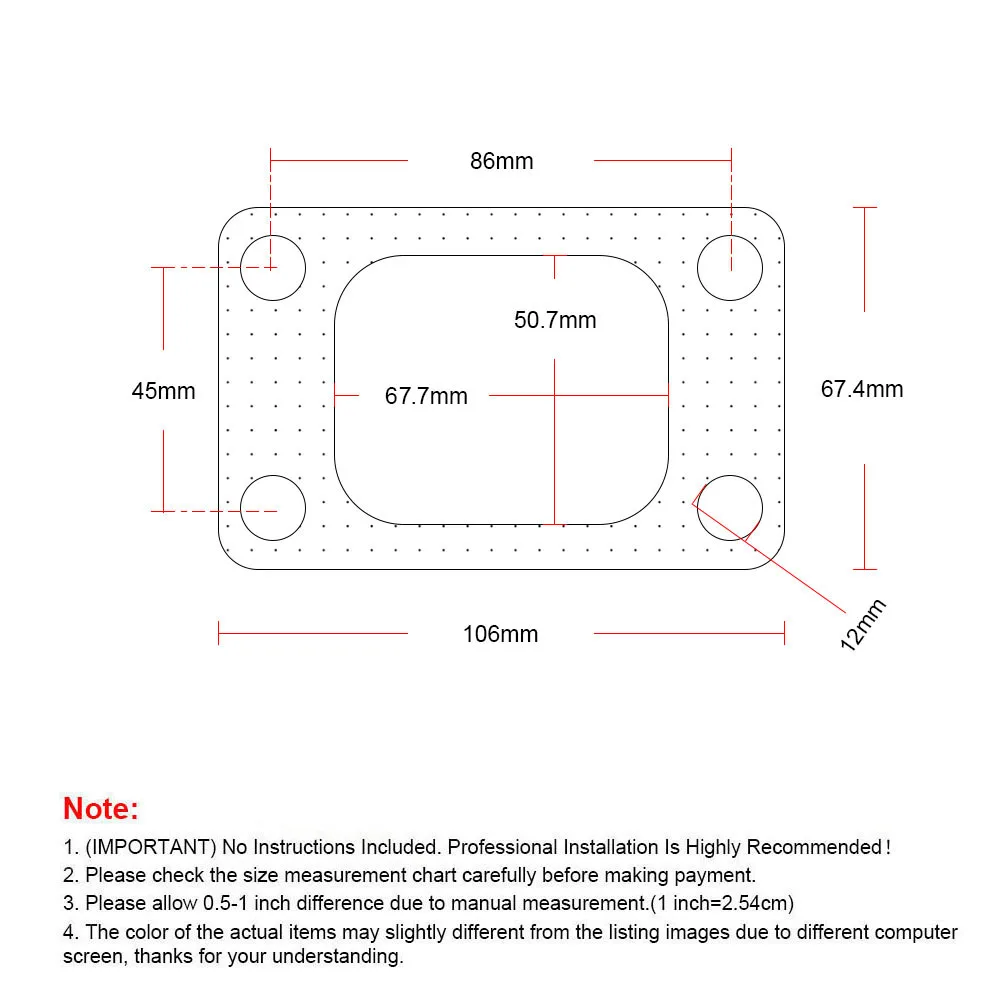 Brida de admisión turbo aluminio compatible T3, T04 y GT35R - imagen 2
