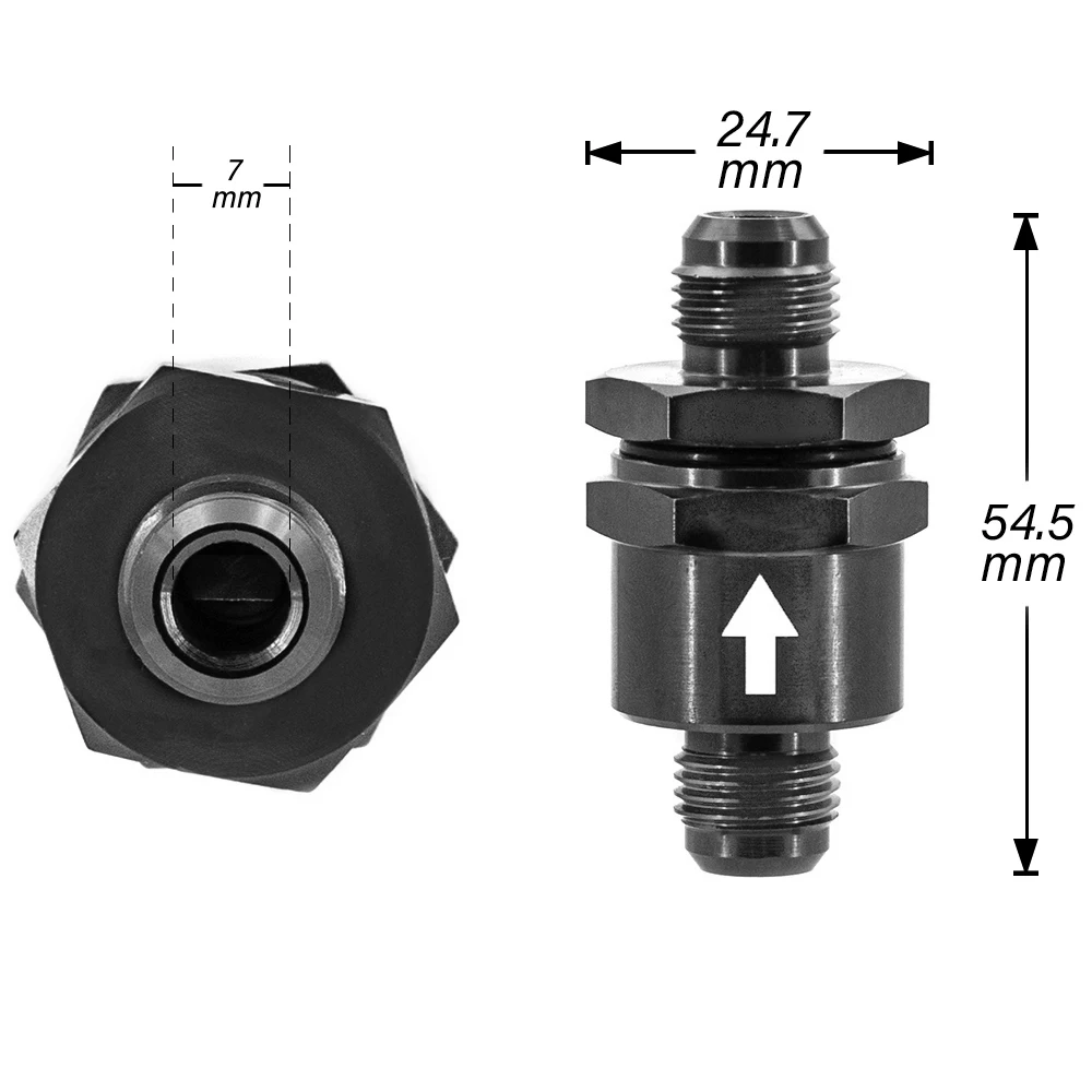 Check Valve AN6 en color azul