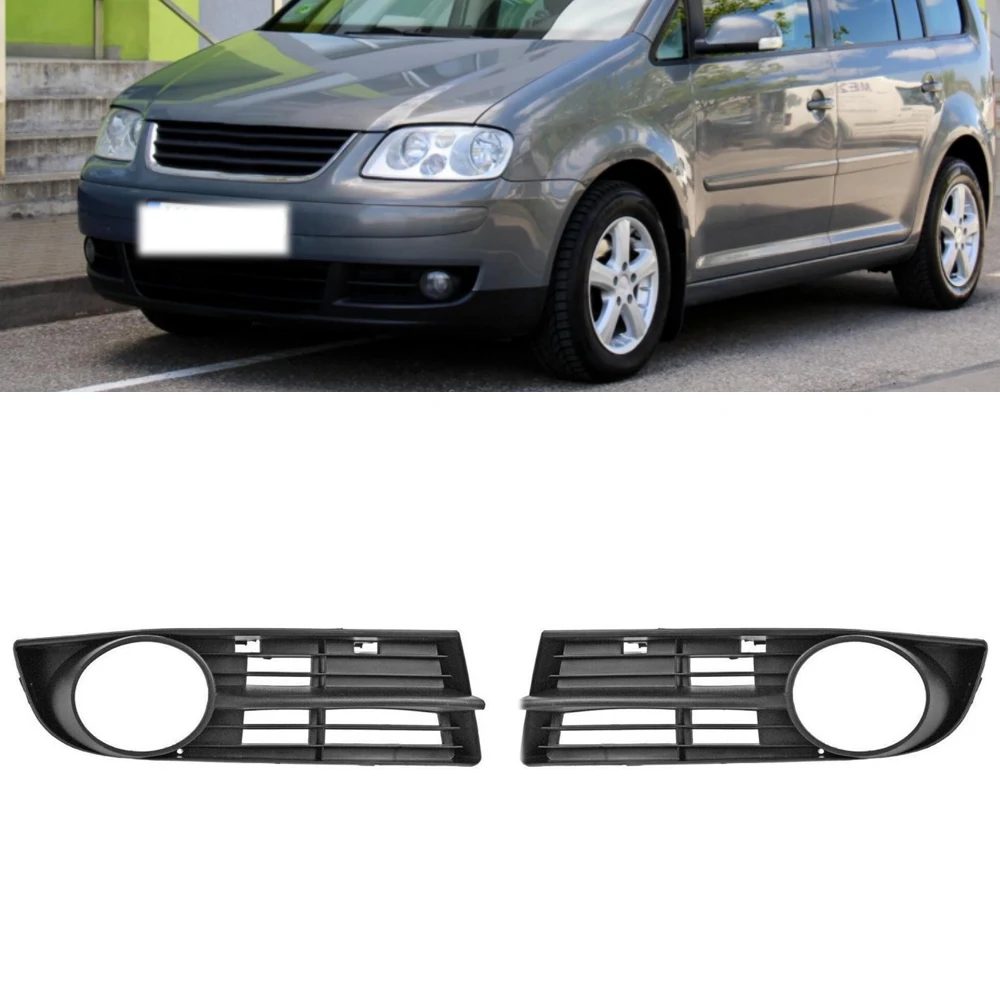 Para Volkswagen VW Touran 2005 2006 2007 parachoques delantero de coche cubierta de luz antiniebla marco lámpara antiniebla accesorios de rejilla 1T0853665A 1T0853666A