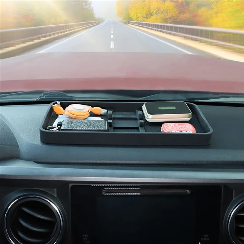 Consola central universal para coche con bandeja y soporte para móvil - imagen 5