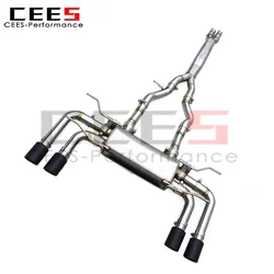 CEES sistema de escape cat-back valvulado para Jaguar F-Type V8 5.0