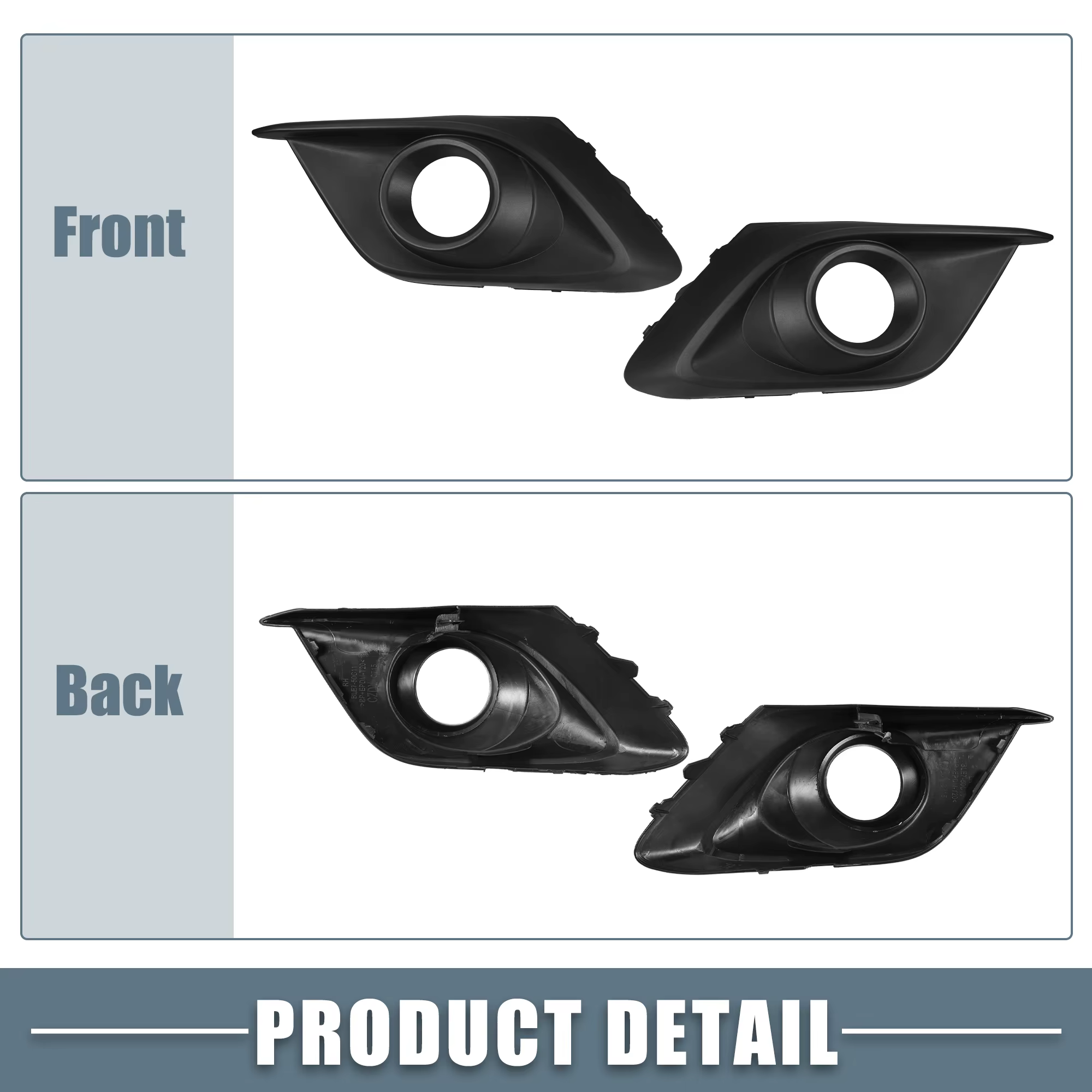 Molduras antiniebla delanteras Autohaux para Mazda 3 2014-16 - imagen 5