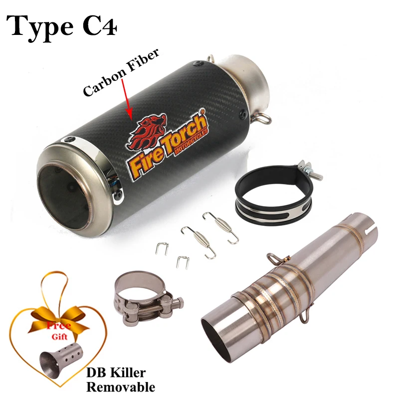 Tubo intermedio de escape carbono con DB Killer Honda NC700/750 - imagen 5