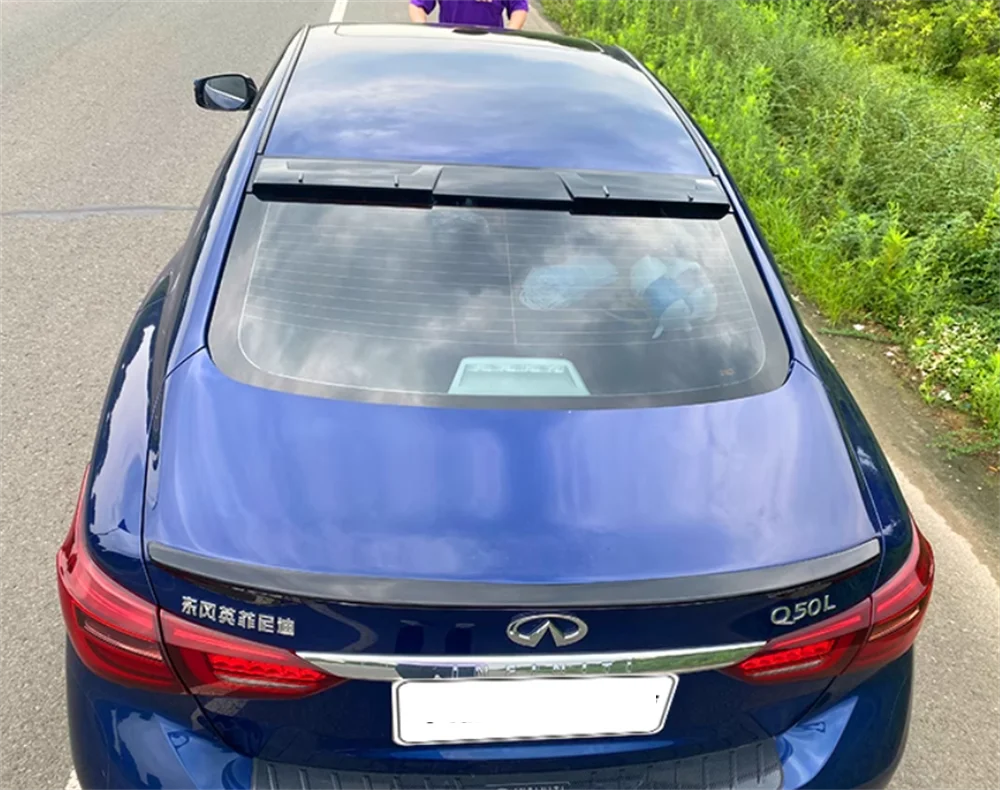 Alerón de techo ABS negro para Infiniti Q50/Q50S 2014-2017 - imagen 2
