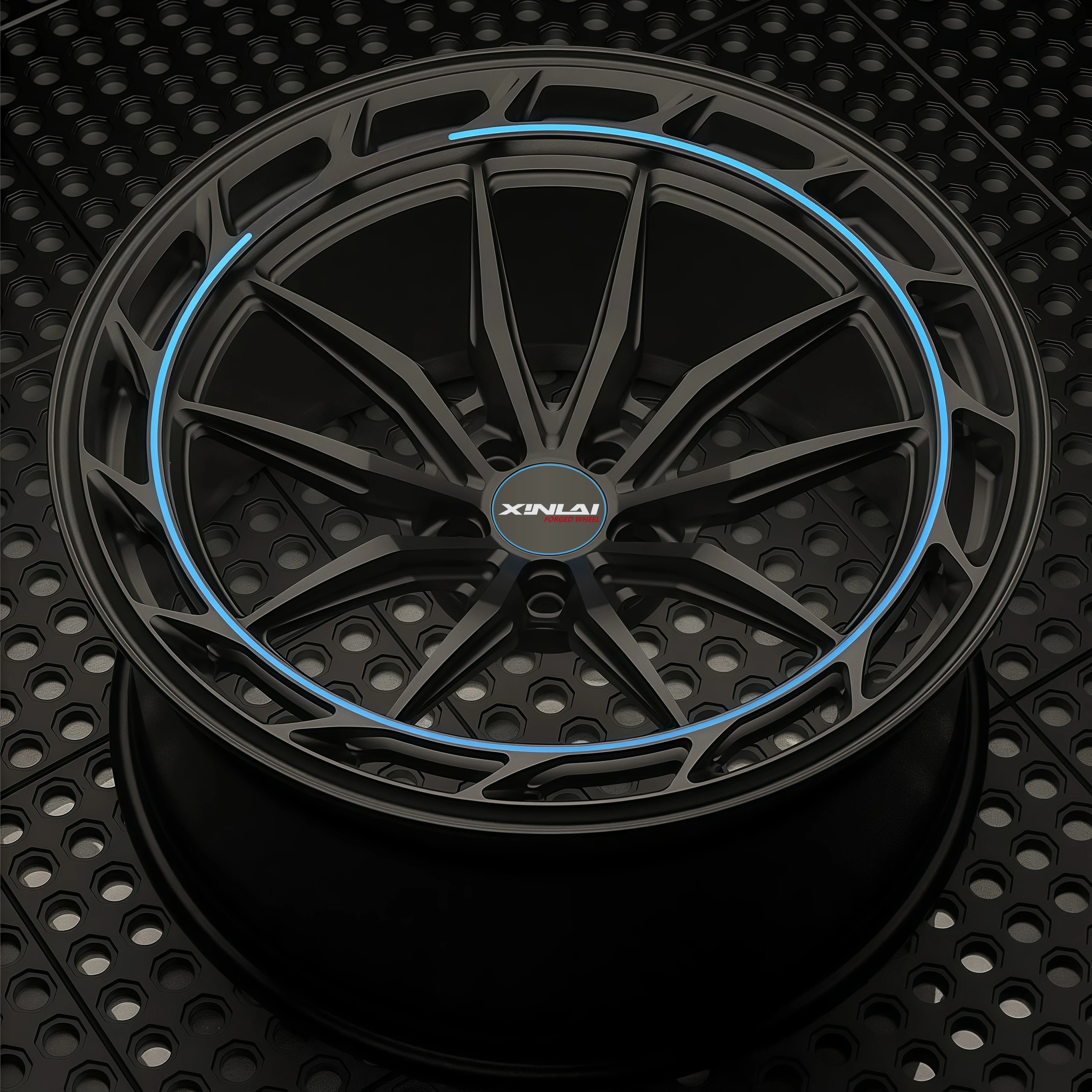 Ruedas de aleación XINLAI 17 18 19 20 22 24 pulgadas 5x112 5x114,3 5x120 6x139,7 plato profundo Beadlock 1 pieza llantas de coche de carreras de aluminio - imagen 5
