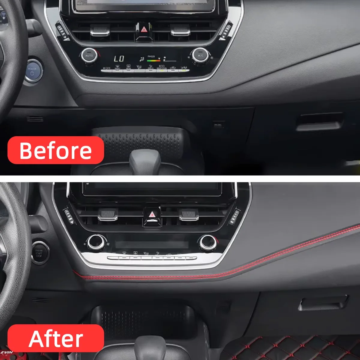 Molduras universales para coche, embellecedor de cuero PU, tira de línea decorativa trenzada DIY para puerta, pegatina para salpicadero, accesorios de Interior de coche de 2/8m - imagen 5