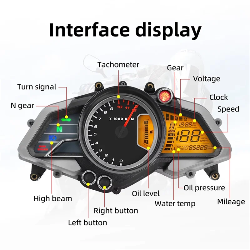Velocímetro digital AB56 para Bajaj Pulsar 200NS - imagen 5