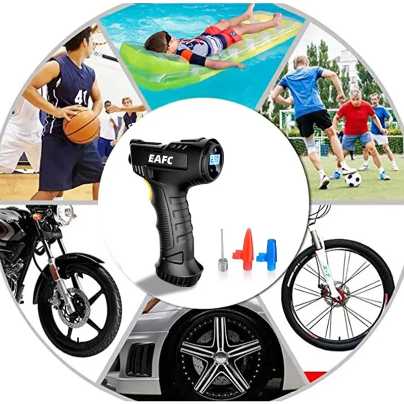 Inflador de neumáticos digital portátil para coche y bicicleta - imagen 4