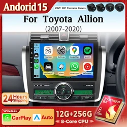Radio multimedia Android 15 2K con CarPlay para Toyota Allion T260