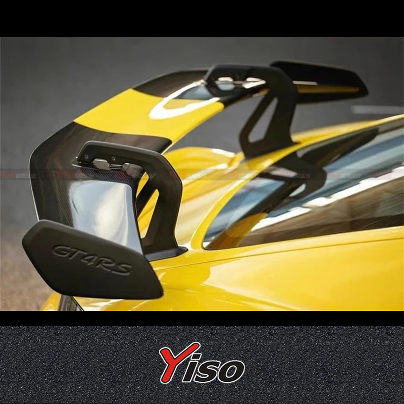 Ala fibra de carbono seca GT4 RS para Porsche 718 Cayman Boxster