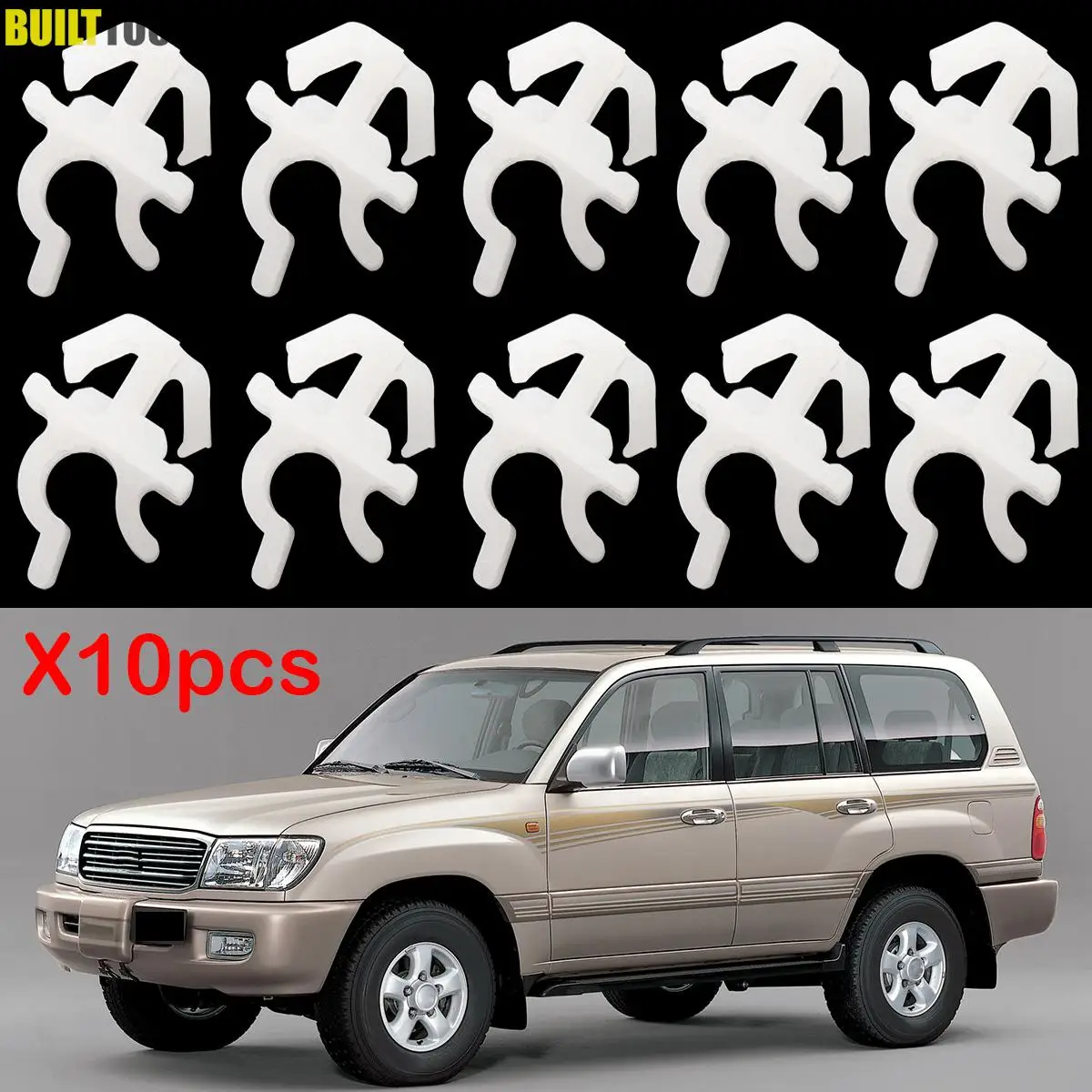 Abrazadera soporte varilla capó Toyota Land Cruiser J80/J100 e Hilux 53455-14020