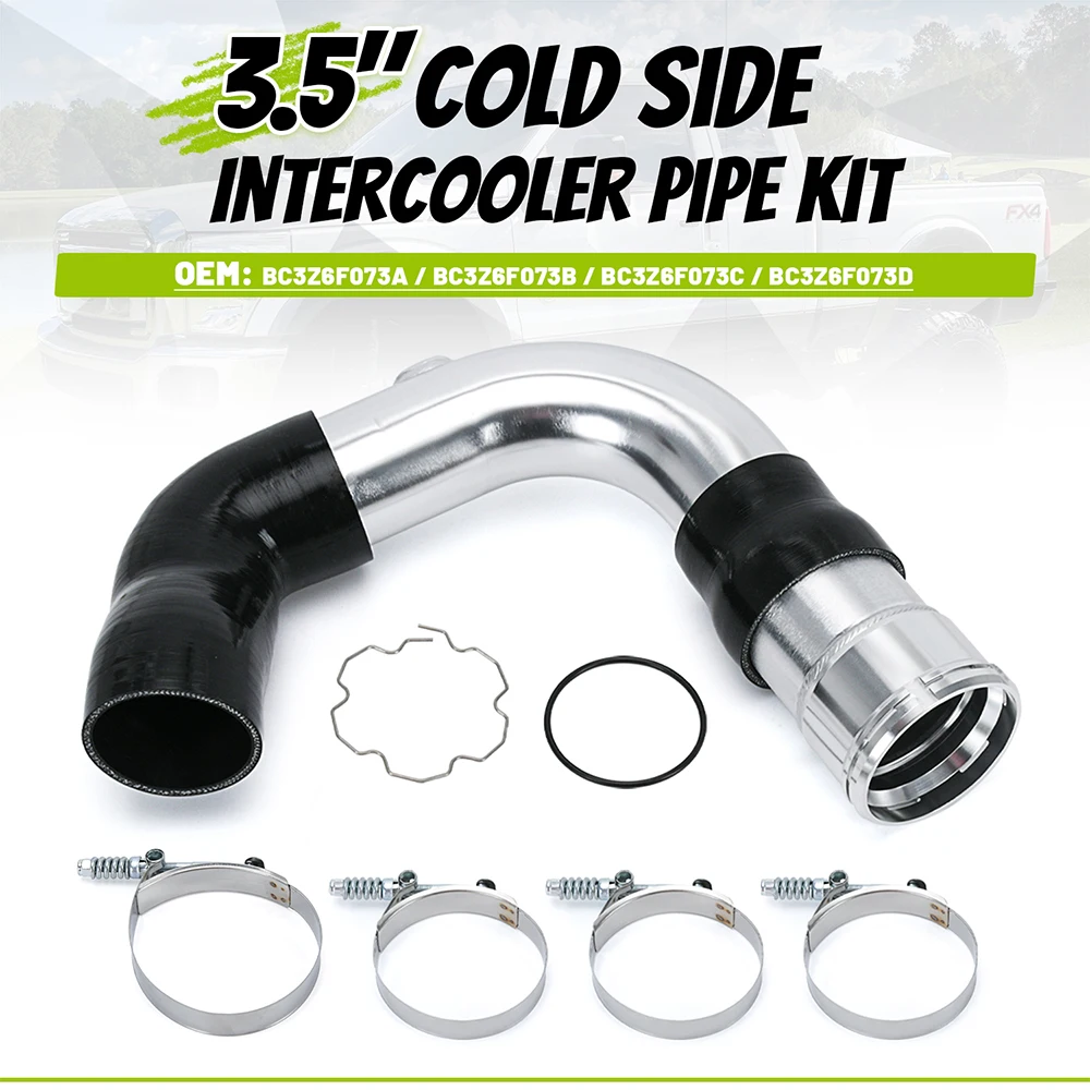 Kit de actualización de tubo Intercooler lateral frío para Ford Powerstroke 11-16 6.7L F-250 F-350 F-450 BC3Z6F073A BC3Z6F073B - imagen 3