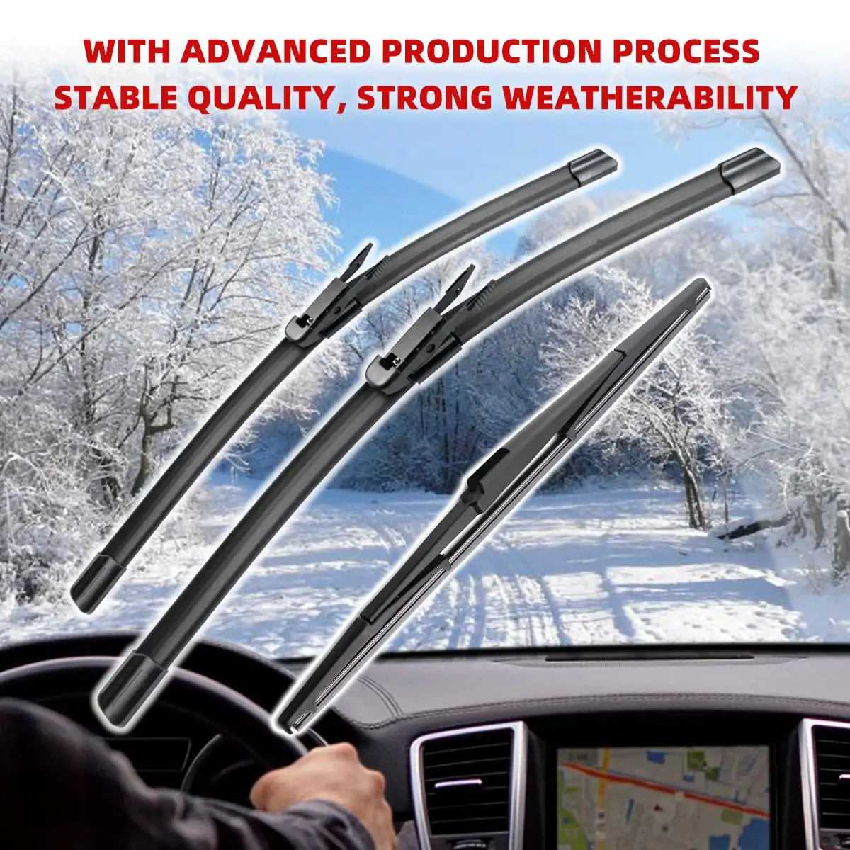 1/2/3/4/6 Uds limpiaparabrisas de coche para Renault Koleos MK1 2008-2015 limpiaparabrisas delantero trasero cepillos cortador accesorios de automóvil 2012 2013 2014 - imagen 5