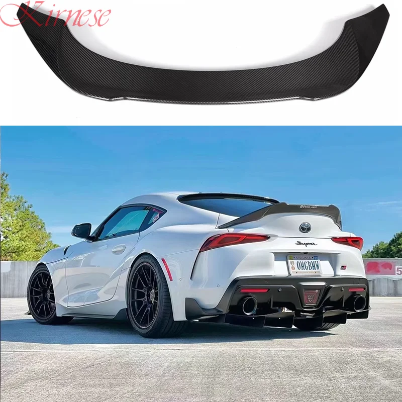 Alerón trasero de fibra de carbono estilo V para Toyota Supra A90 MK5