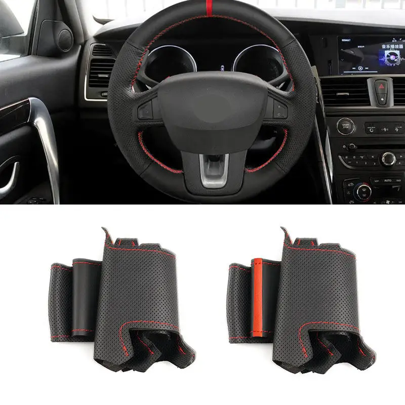 Cubierta de cuero para volante Renault Samsung SM5/SM7, Laguna 3 - imagen 2