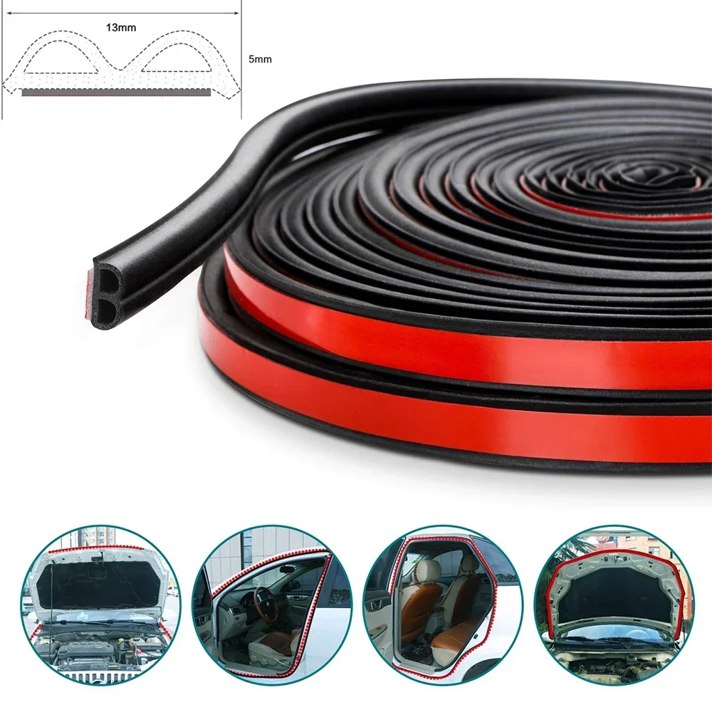 Burlete de goma autoadhesivo universal para puertas y ventanas - imagen 2