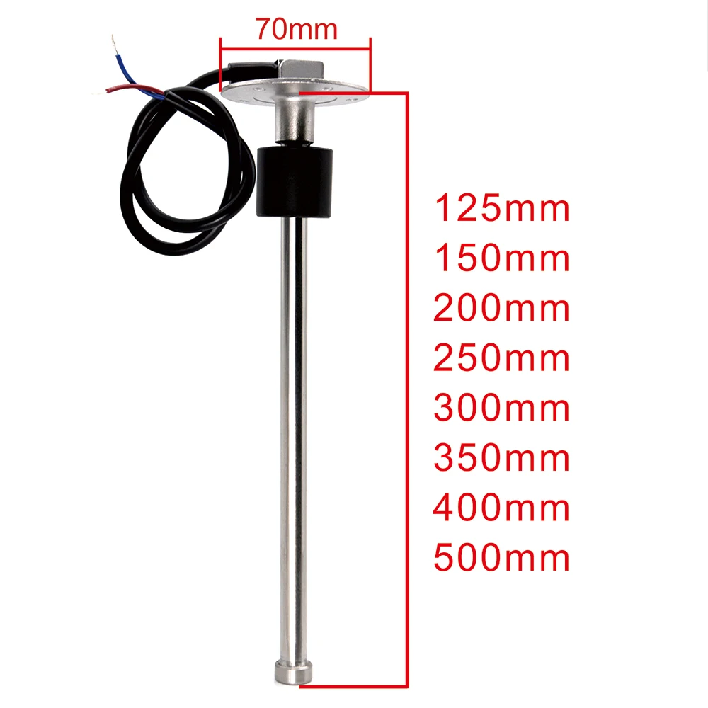 Sensor nivel combustible universal 52mm 0-190 ohm 100-600mm - imagen 4