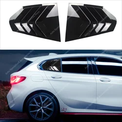 Persianas de ventana trasera brillantes para BMW F40 118i 120d 120i 128ti M135i 2019-2024, kits de carrocería de alerón de ventana triangular trasera
