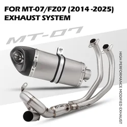 Escape completo fibra de carbono Yamaha MT-07 2014-2025 51 mm
