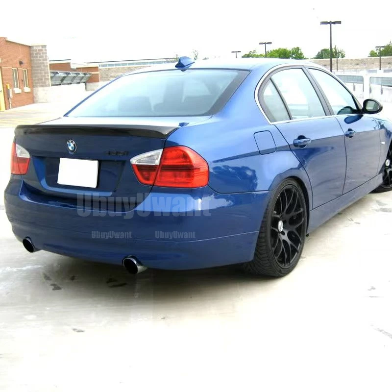 Alerón trasero BMW E90 320i 328i estilo fibra de carbono ABS - imagen 2