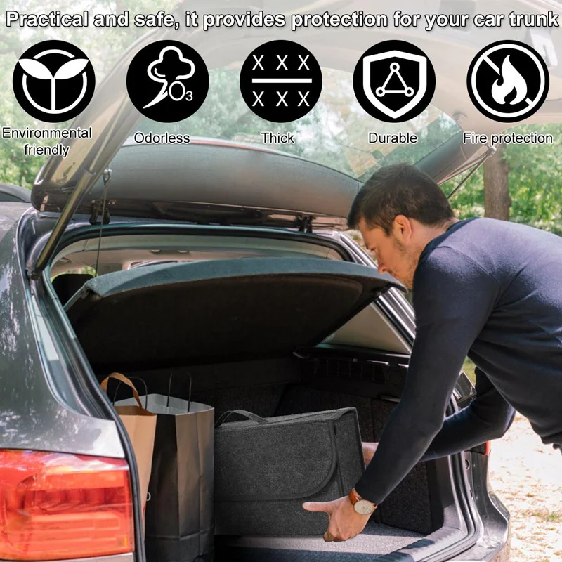 Bolsa maletero pliable tela suave para coche - imagen 2