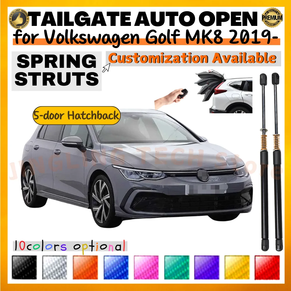 Kit puntales maletero con resorte para VW Golf MK8 Hatchback 2019