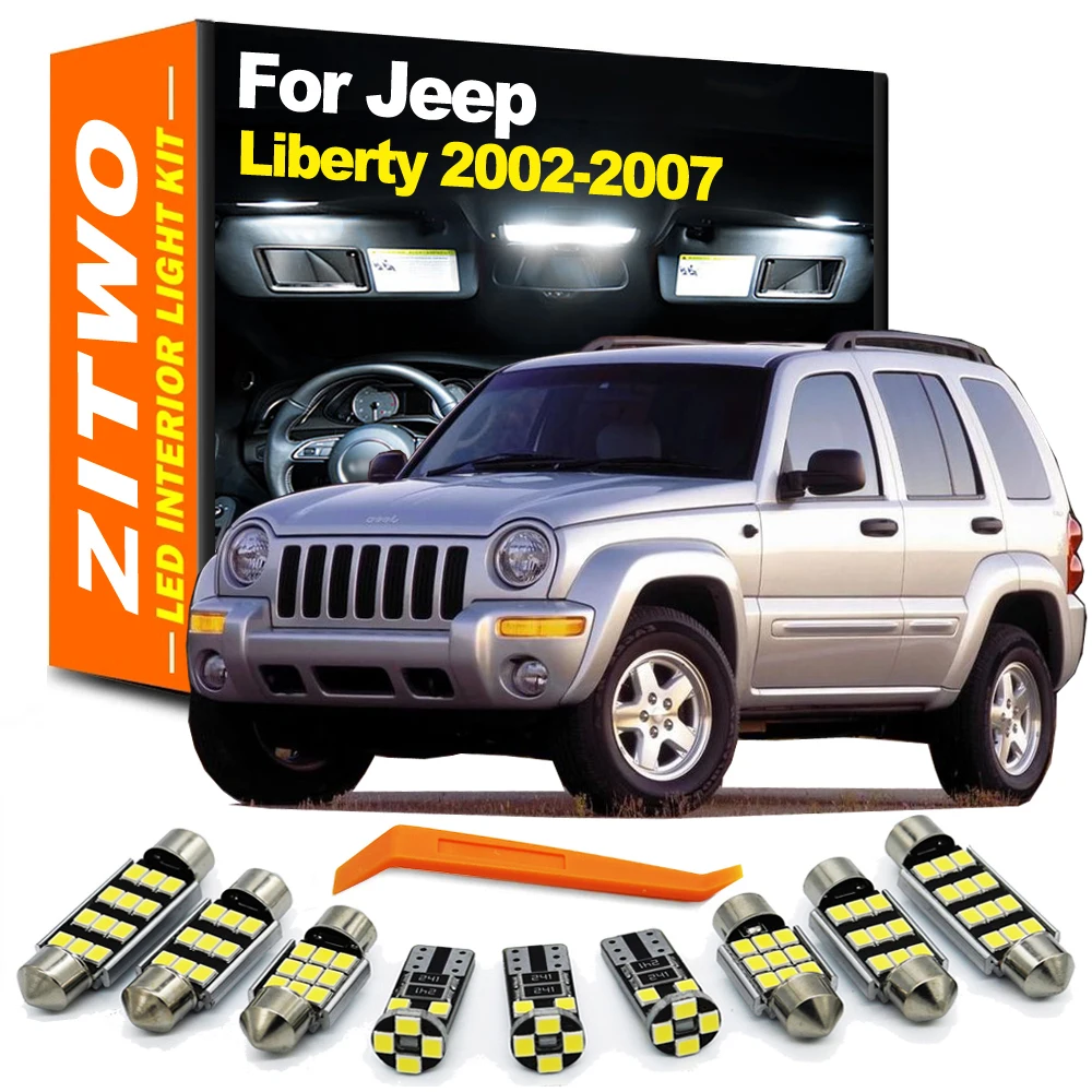 ZITWO Luz LED Canbus sin error Jeep Liberty 2002-2007 Kit interior